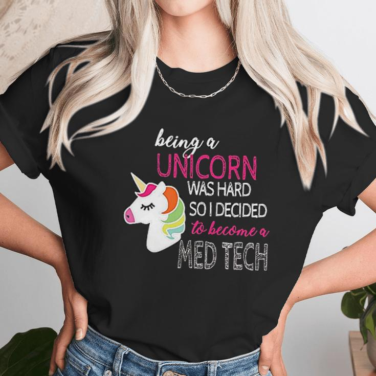 Med Tech Lab Medical Technician Unicorn Unisex T-Shirt Gifts for Her