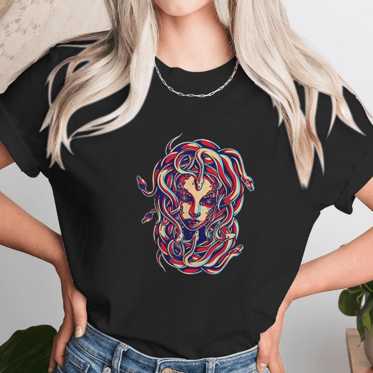 Medusa Head Snake Hair Greek Mythology Gift Unisex T-Shirt Gifts for Her