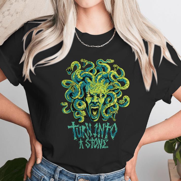 Medusa Monster Turn Into Stone Unisex T-Shirt Gifts for Her