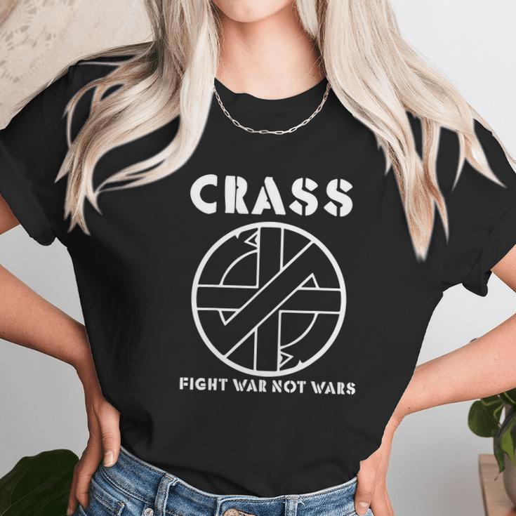 Mens Crass Fight War Not Wars Unisex T-Shirt Gifts for Her