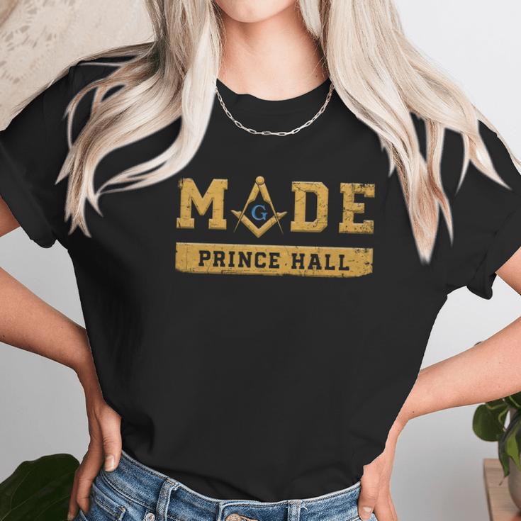 Mens Made Pha Freemason Prince Hall Mason Masonic Unisex T-Shirt Gifts for Her