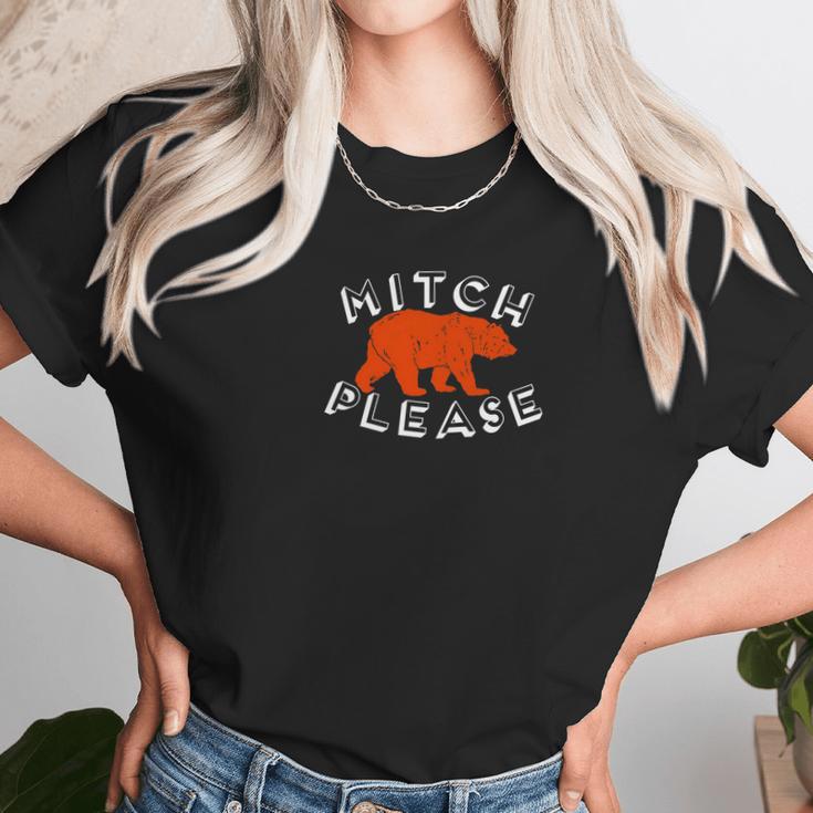 Mitch Please Orange Bear Funny Unisex T-Shirt Gifts for Her