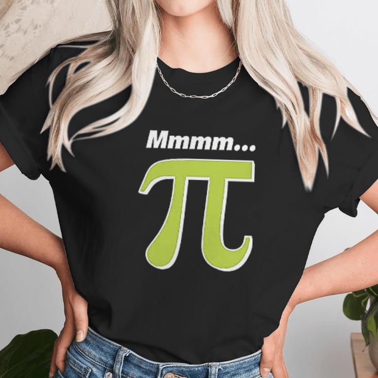 Mmm Pi Funny Pi Day Math Joke Unisex T-Shirt Gifts for Her