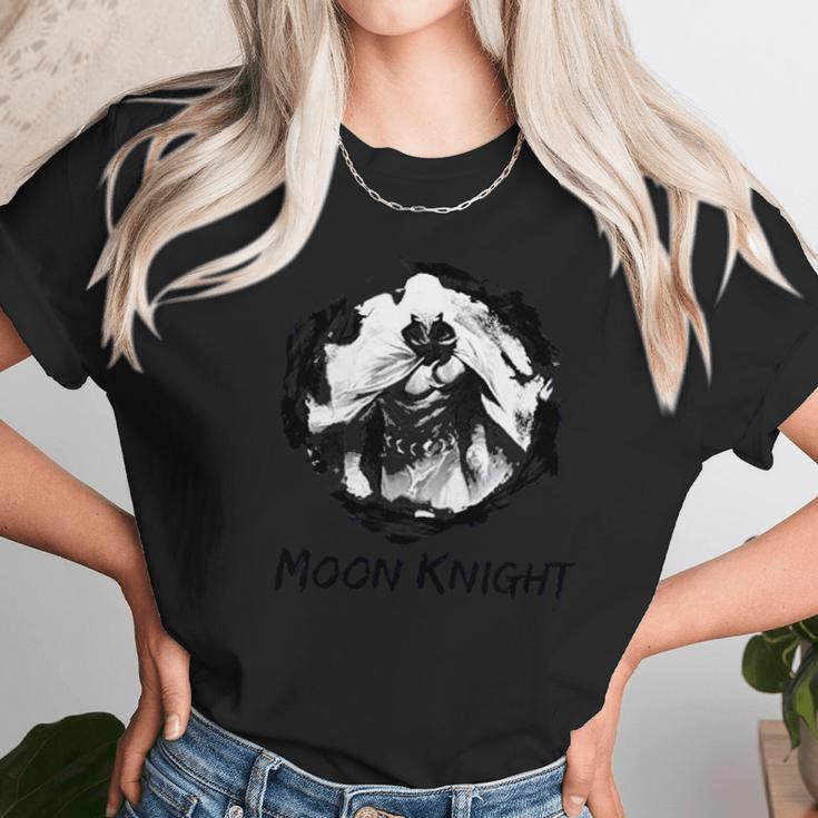 Moon Knight Paint Smudge Print Graphic Unisex T-Shirt Gifts for Her