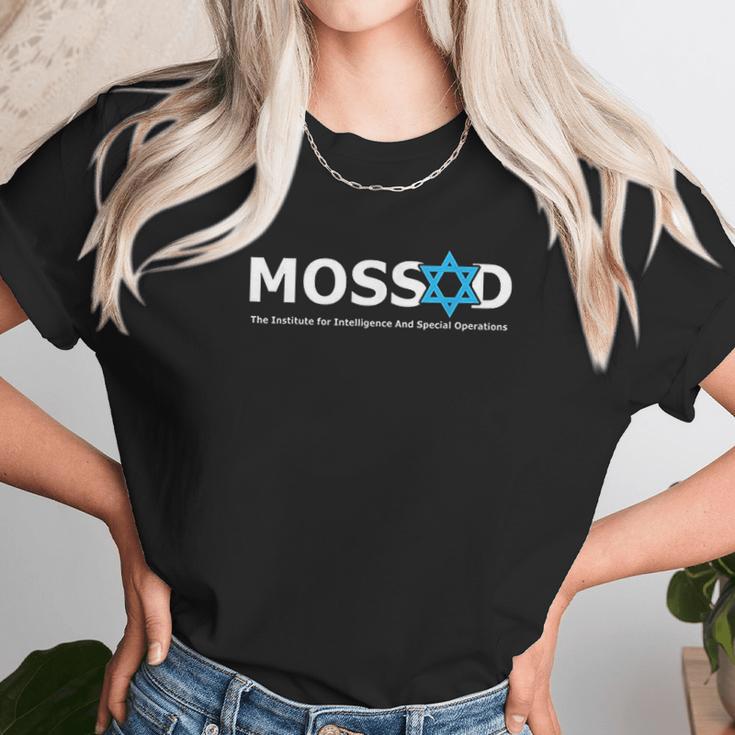 Mossad For Fun Idf Israel Secret Service Military Unisex T-Shirt Gifts for Her