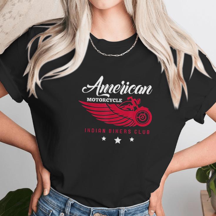 Motorcycle Rider American Motorcycle Indian Bikers Club Unisex T-Shirt Gifts for Her