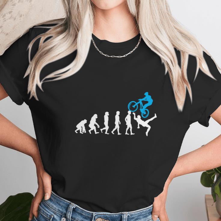 Mountain Bike Evolution Mtb Cyclist Funny Biker Unisex T-Shirt Gifts for Her