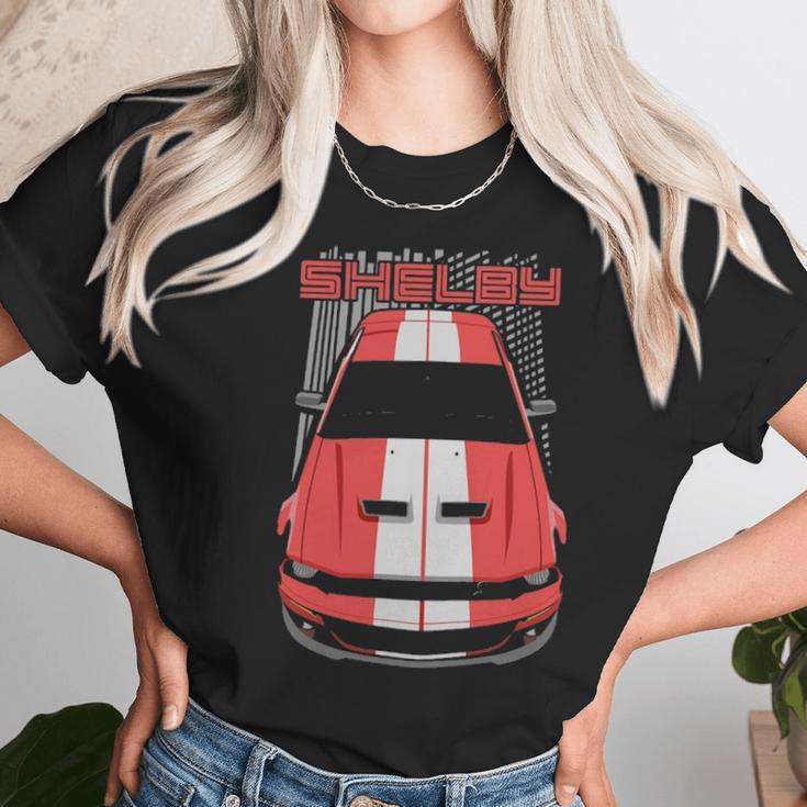 Mustang Shelby Gt500 2007 2009 Red Unisex T-Shirt Gifts for Her