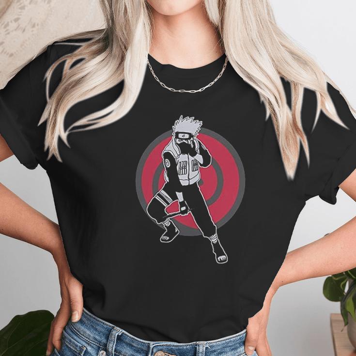 Naruto Shippuden Kakashi Circle With Kanji Unisex T-Shirt Gifts for Her