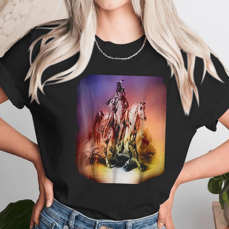 Nativeink Indian Blackfoot Hunter Clothes Apparel Blackfeet Unisex T-Shirt Gifts for Her