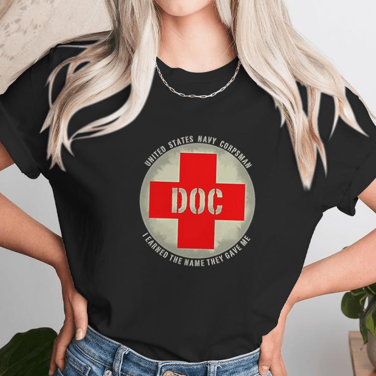 Navy Corpsman Doc Unisex T-Shirt Gifts for Her