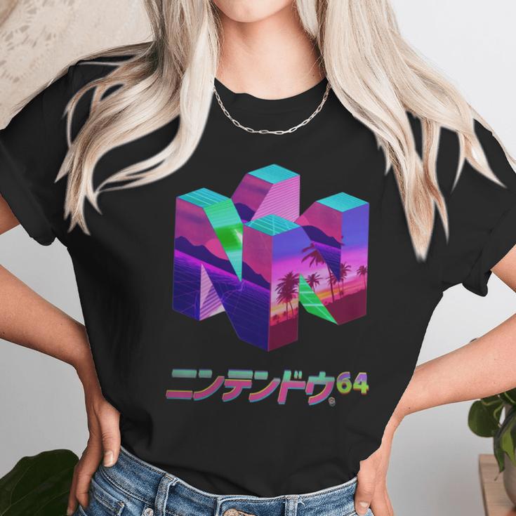 Nintendo 64 Vaporwave N64nintendo64 Console Game Vaporwave Vapor Vape Wave Retro Unisex T-Shirt Gifts for Her