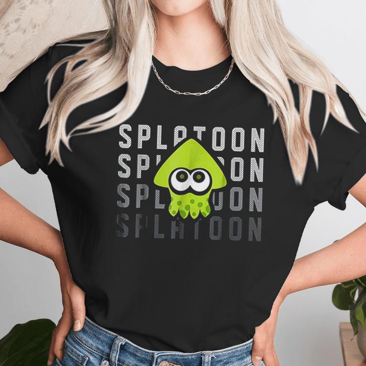 Nintendo Splatoon Gradient Green Squid Graphic Unisex T-Shirt Gifts for Her