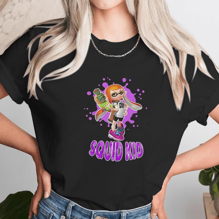 Nintendo Splatoon Squid Kid Pink Splat Unisex T-Shirt Gifts for Her