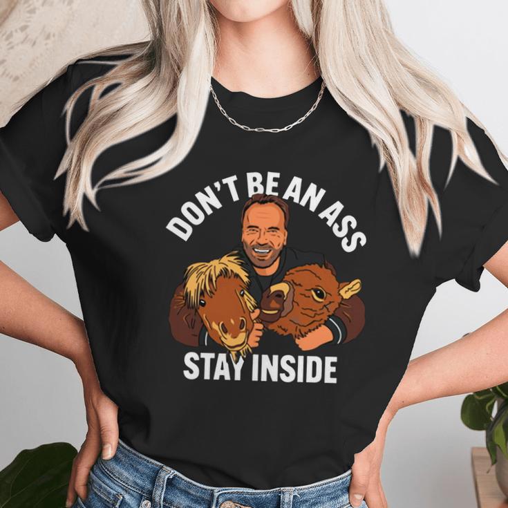 Official Arnold Schwarzenegger Stay Inside Unisex T-Shirt Gifts for Her