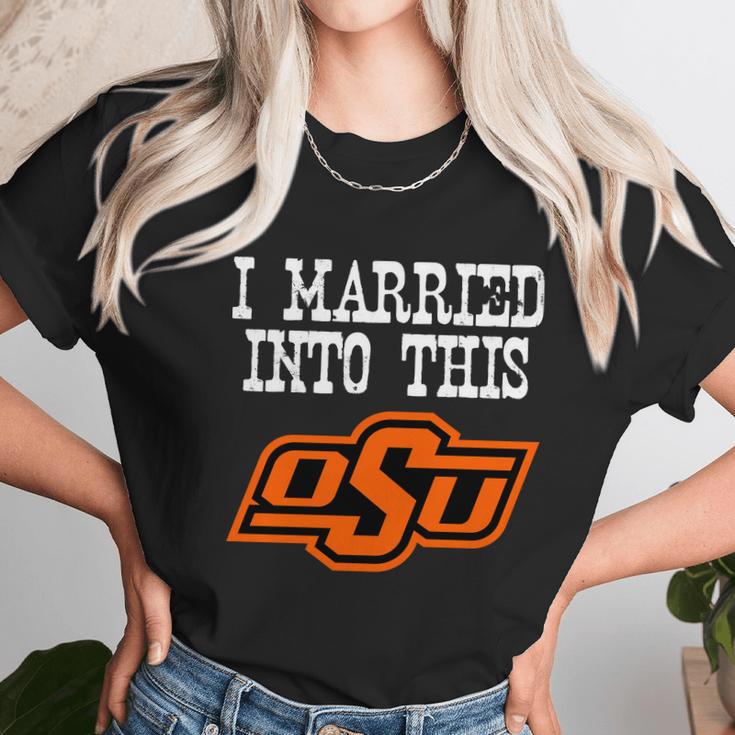 Oklahoma State University Married Into I Married Into This Unisex T-Shirt Gifts for Her