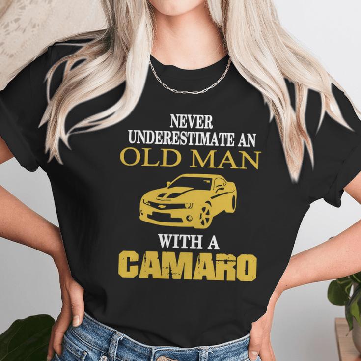 Old Man With Camaro T-Shirt Unisex T-Shirt Gifts for Her