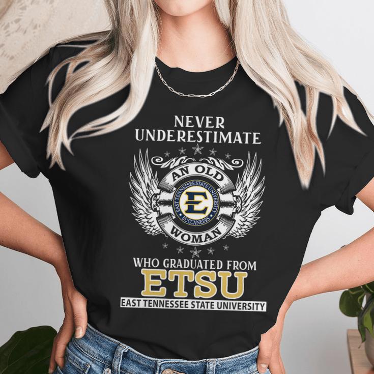 Old Man- Graduated From Etsu- East Tennessee State University Unisex T-Shirt Gifts for Her