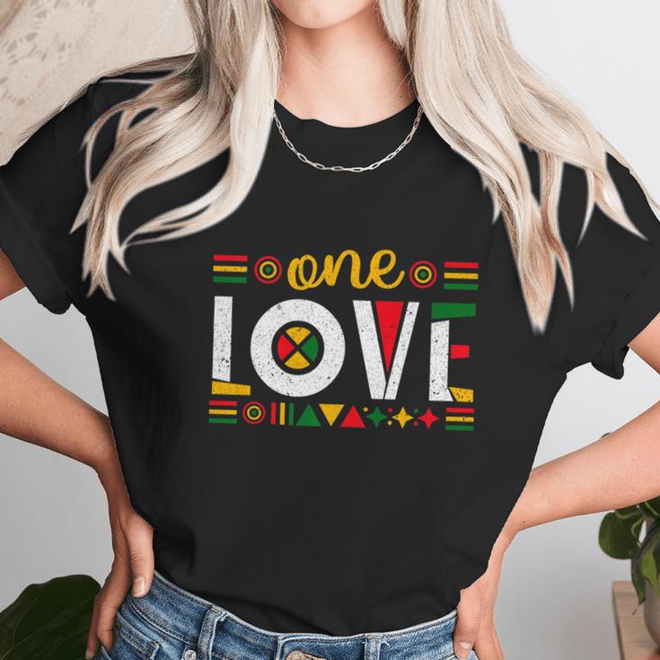 One Love Rasta Reggae Jamaica Music Lover Unisex T-Shirt Gifts for Her