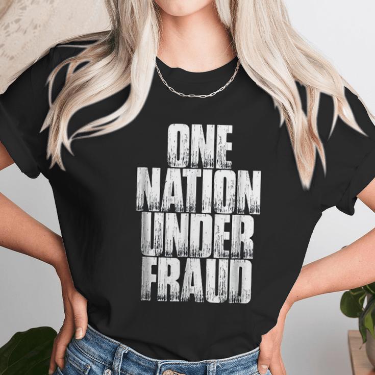 One Nation Under Fraud Unisex T-Shirt Gifts for Her