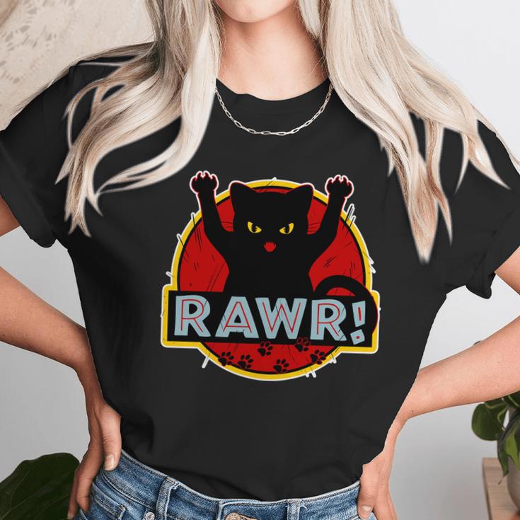 Parody Cat Rawr Logo Unisex T-Shirt Gifts for Her