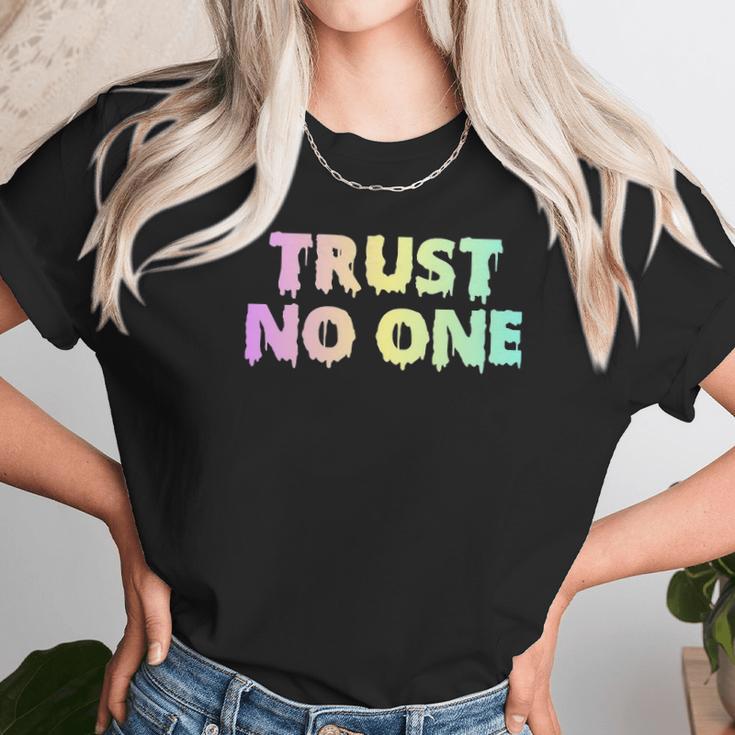 Pastel Goth Trust No One Unisex T-Shirt Gifts for Her