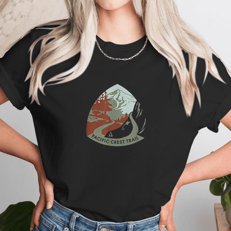 Pct Stylized Logo Pacific Crest Trail Unisex T-Shirt Gifts for Her