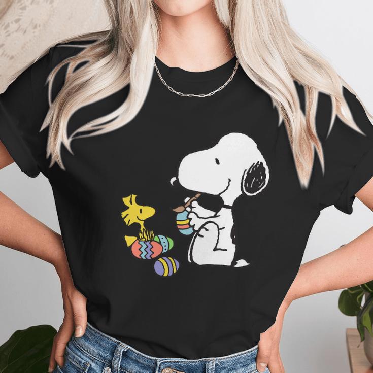 Peanuts Snoopy Easter Egg T-Shirt Unisex T-Shirt Gifts for Her