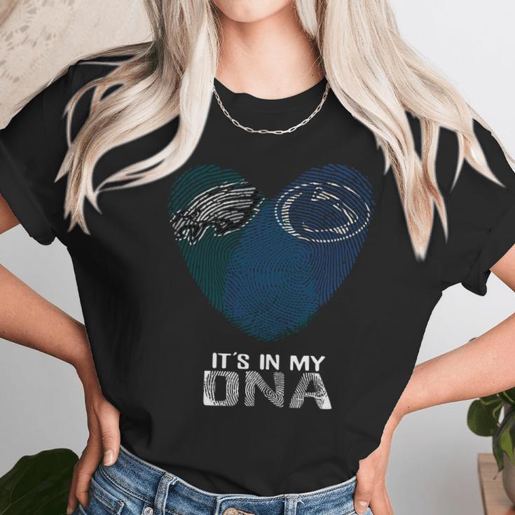 Penn State Nittany Lions Eagles Its In My Dna Tshirt Unisex T-Shirt Gifts for Her