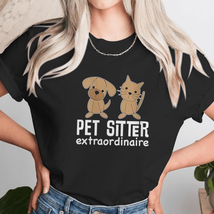 Pet Sitter Gift Dog Cat Sitting Unisex T-Shirt Gifts for Her