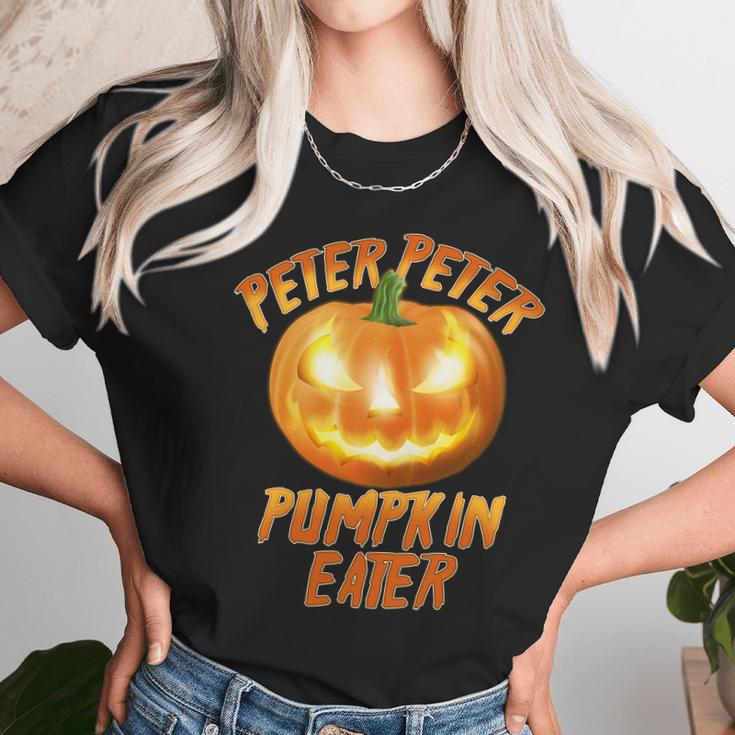 Peter Peter Pumpkin Eater Jackolantern Unisex T-Shirt Gifts for Her