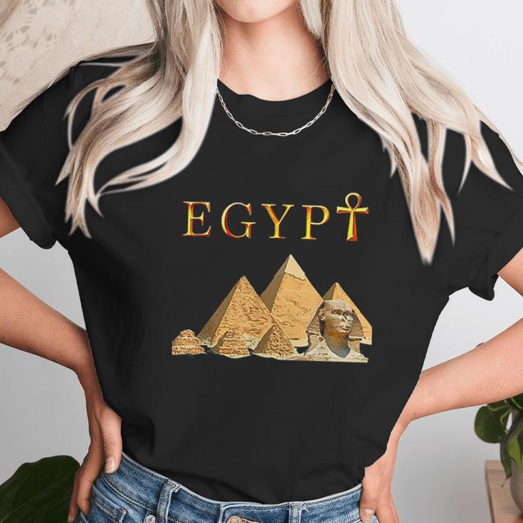 Pharaoh Ankh Pyramids Sphinx Egypt Tut Egyptian Gift Unisex T-Shirt Gifts for Her