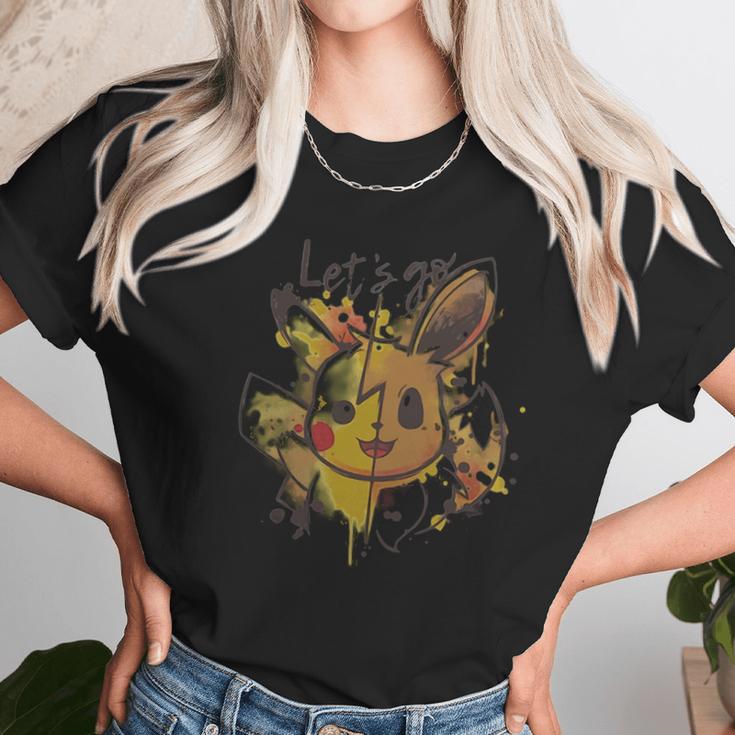 Pikachu And Eevee Lets Go Unisex T-Shirt Gifts for Her