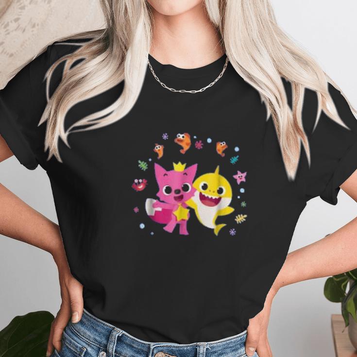 Pinkfong And Baby Shark Cheers Unisex T-Shirt Gifts for Her