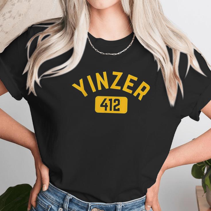 Pittsburgh Yinzer 412 Steel City Yinz Pennsylvania Home Unisex T-Shirt Gifts for Her