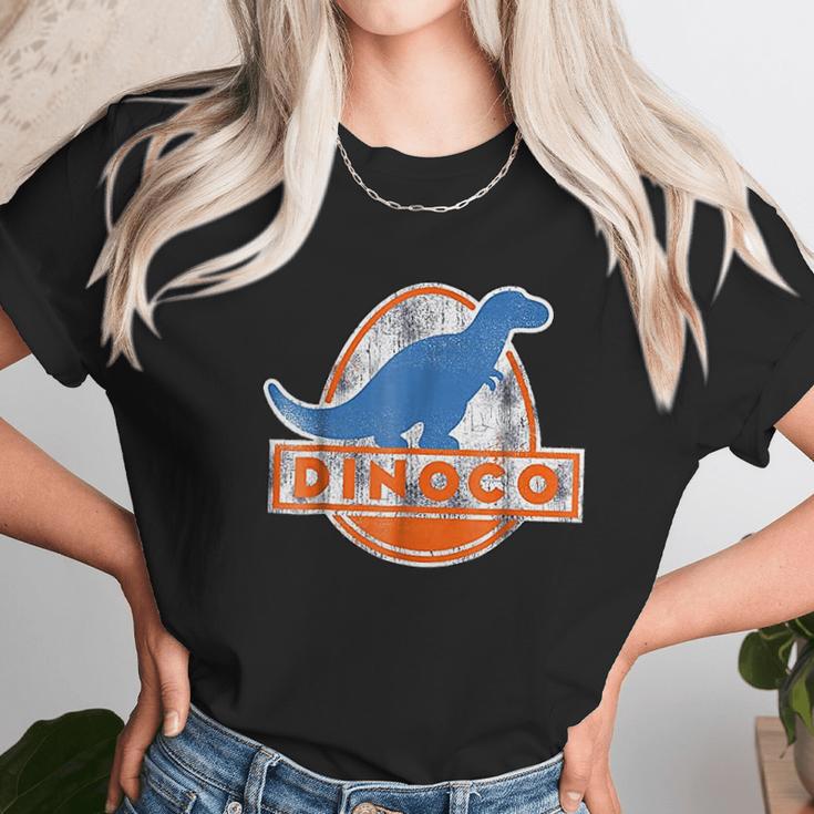 Pixar Cars Iconic Dinoco Dinosaur Logo Unisex T-Shirt Gifts for Her