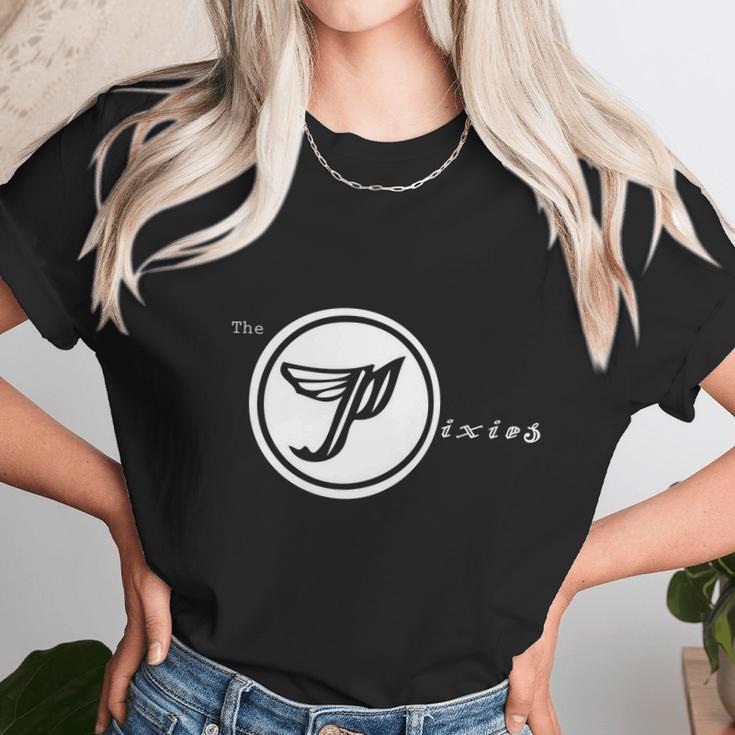 Pixies Band Logo Art White Wings Unisex T-Shirt Gifts for Her