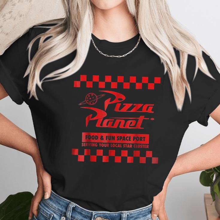 Pizza Planet Checkered Logo Unisex T-Shirt Gifts for Her