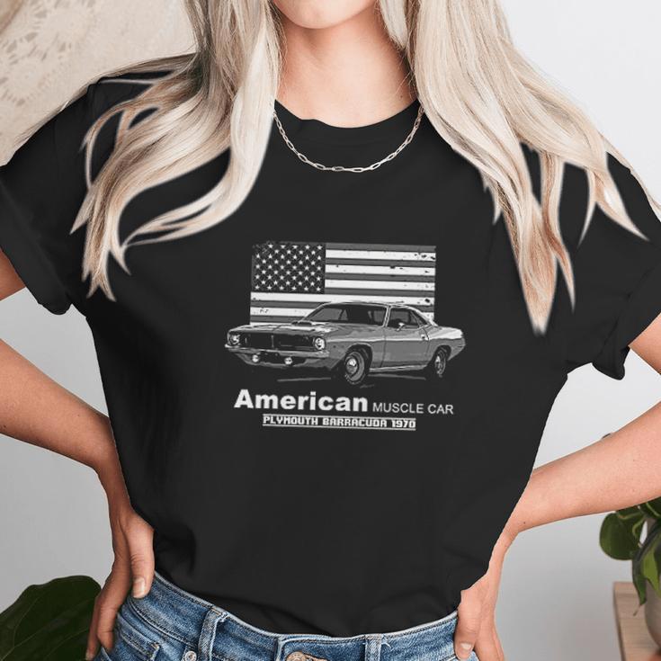 Plymouth Barracuda American Muscle Car Unisex T-Shirt Gifts for Her