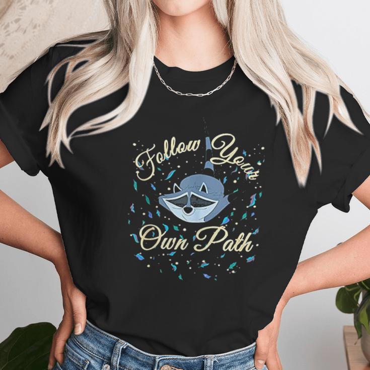 Pocahontas Meeko Follow Your Own Path Text Unisex T-Shirt Gifts for Her