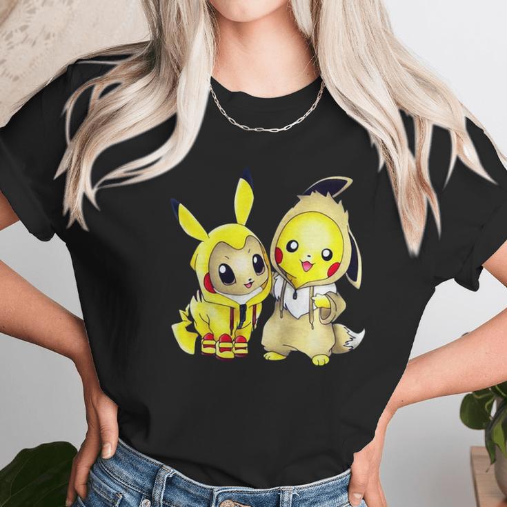 Pokemon Eevee And Pikachu Unisex T-Shirt Gifts for Her