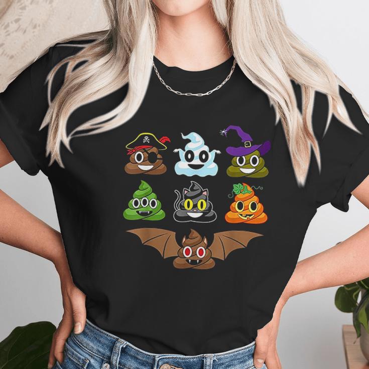 Poops Emojis Halloween Unisex T-Shirt Gifts for Her