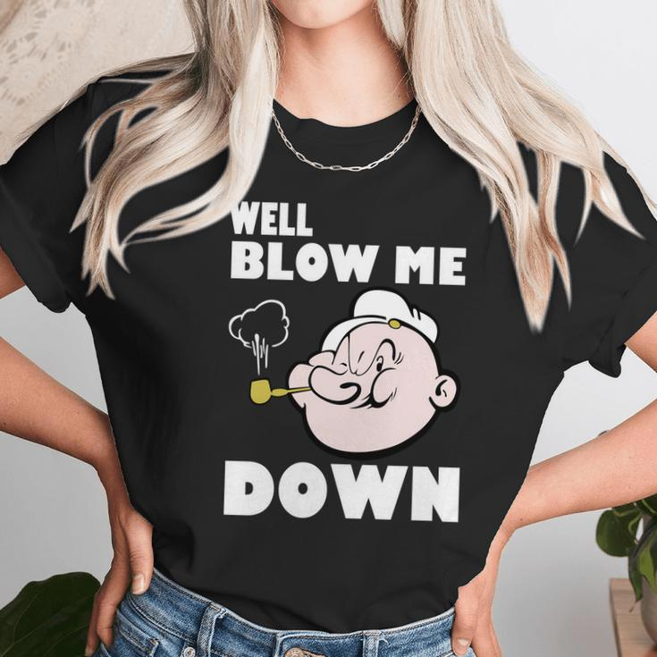 Popeye Blow Me Unisex T-Shirt Gifts for Her