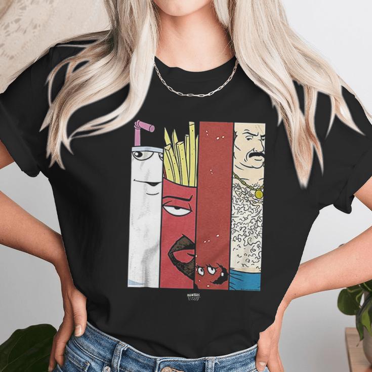 Popfunk Aqua Hunger Force Group Tiles Unisex T-Shirt Gifts for Her