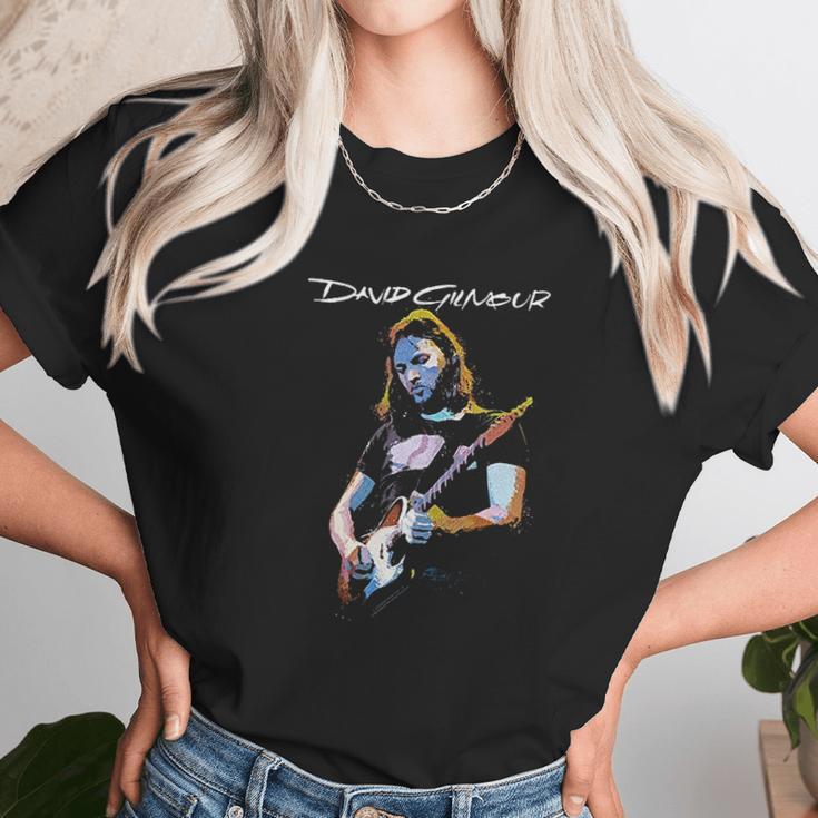 Popfunk David Gilmour Pink Floyd Guitar Unisex T-Shirt Gifts for Her