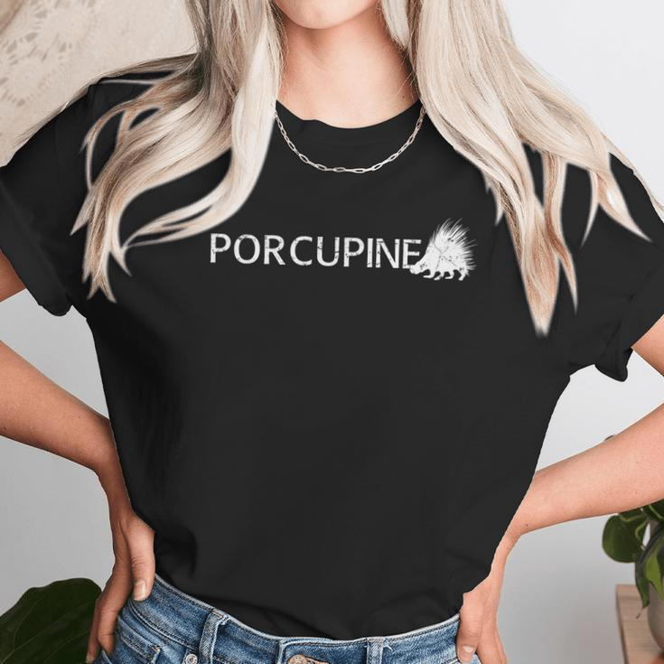 Porcupine Logo Unisex T-Shirt Gifts for Her