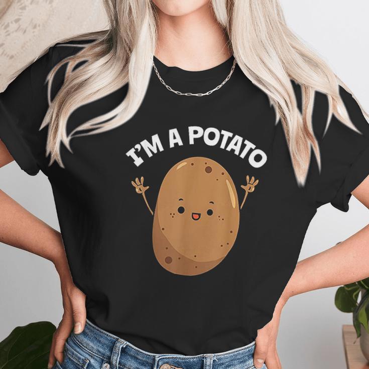 I Am A Potato Taters Spud Tattie Vegan Lover Keto Veggie Unisex T-Shirt Gifts for Her