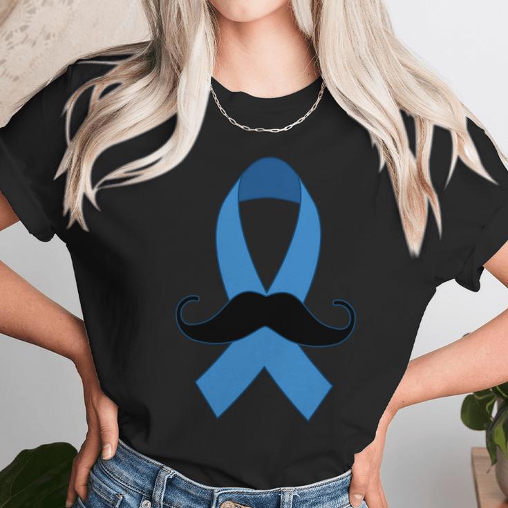 Prostate Mustache Ribbon Unisex T-Shirt Gifts for Her