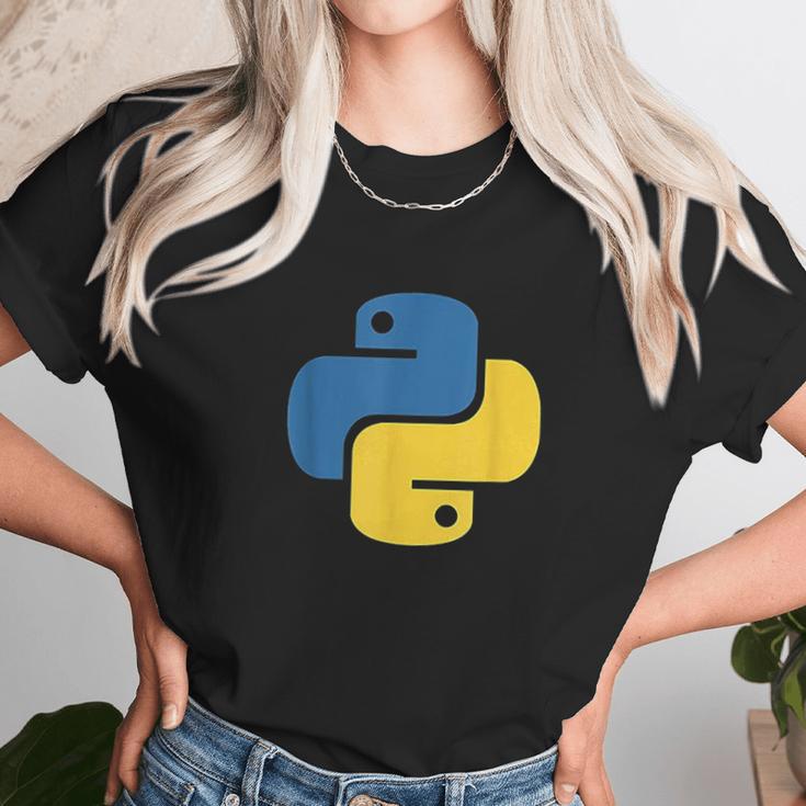 Python Logo For Developers Unisex T-Shirt Gifts for Her