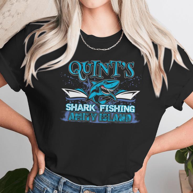 Quints Shark Fishing 10532 Unisex T-Shirt Gifts for Her